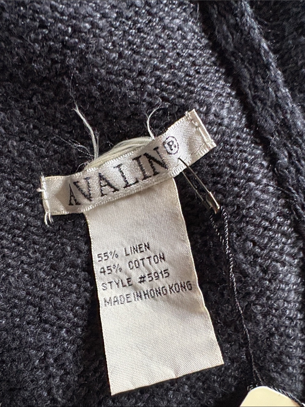 Black Shawl Wrap with Button Detail - Women Jackets & Coats - Picture 4 of 5